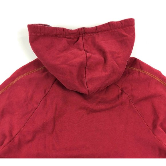 True Religion Atwater Village Hoodie Sweatshirt Mens Medium Red Pullover USA - Picture 11 of 12